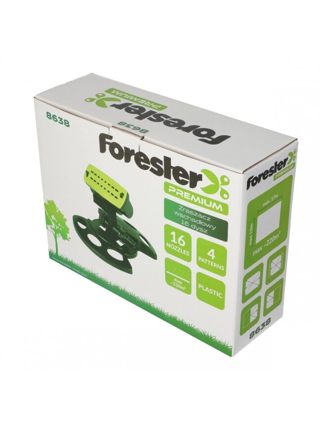 Laistytuvas pulsuojantis, 16 skylių, 4 padėčių FORESTER PREMIUM 1