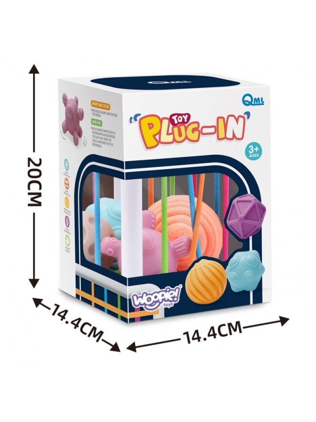 Lankstus sensorinis kubas WOOPIE Baby Sorter 3