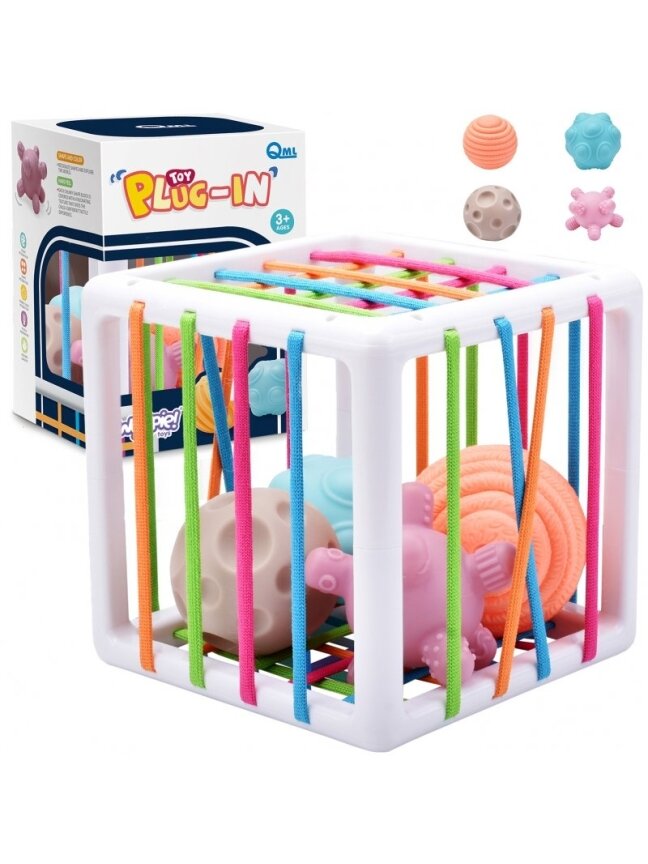 Lankstus sensorinis kubas WOOPIE Baby Sorter