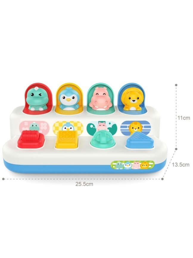 Lavinantis žaislas WOOPIE BABY Iššokantys gyvūnai POP-UP 7 Lavinantis žaislas WOOPIE BABY Iššokantys gyvūnai POP-UP 7