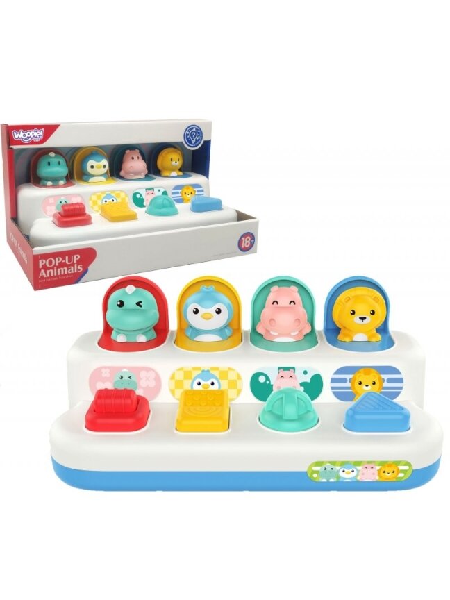 Lavinantis žaislas WOOPIE BABY Iššokantys gyvūnai POP-UP Lavinantis žaislas WOOPIE BABY Iššokantys gyvūnai POP-UP