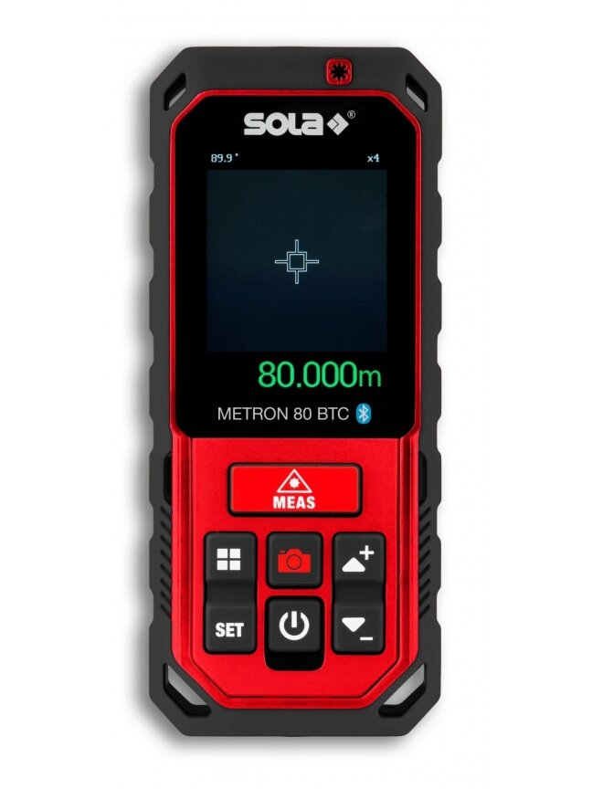 Lazeris atstumui matuoti Metron 80 BTC, ±1.5 mm, 0.05-80 m Sola