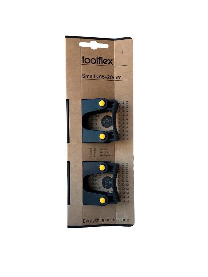 Laikikliai įrankiams Toolflex 502-1, 15 x 20 mm, 2 vnt. Laikikliai įrankiams Toolflex 502-1, 15 x 20 mm, 2 vnt.