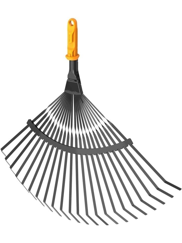 Lapų grėblys vėduoklinis Fiskars OneClick 1080675, 37.5 cm Lapų grėblys vėduoklinis Fiskars OneClick 1080675, 37.5 cm