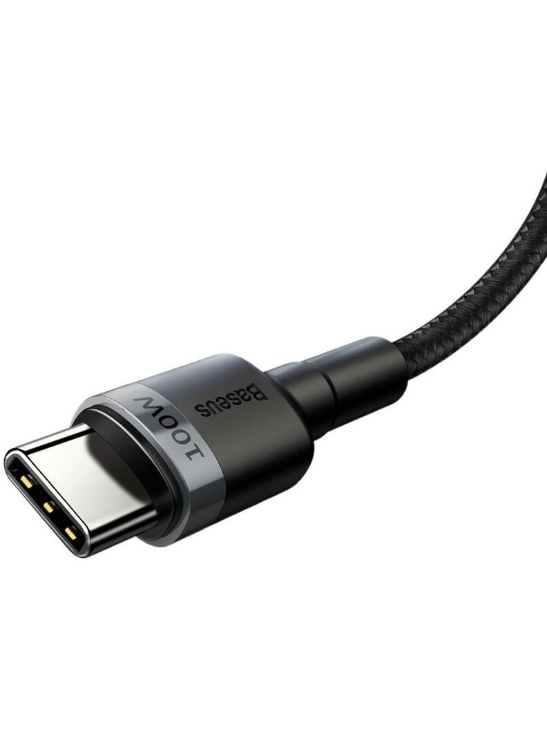 Laidas BASEUS USB Type C M, USB Type C M, 2m, juodas 2