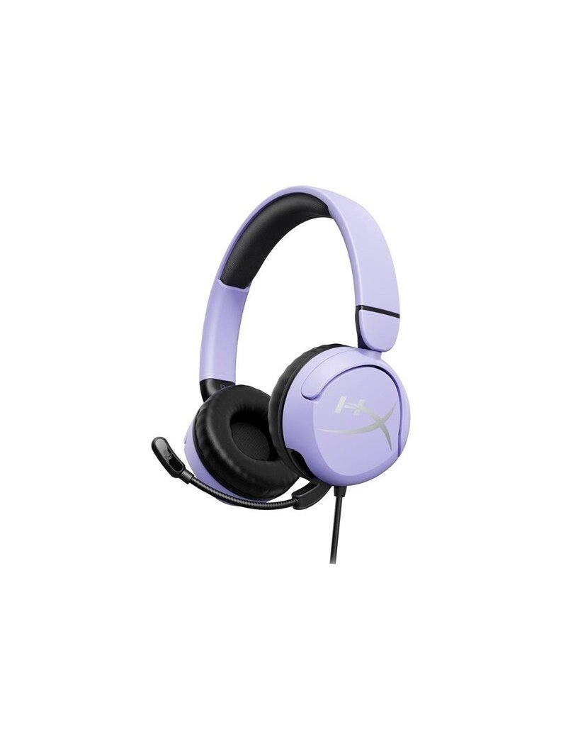 Laidinės žaidimų ausinės HyperX Cloud mini, violetinės Laidinės žaidimų ausinės HyperX Cloud mini, violetinės