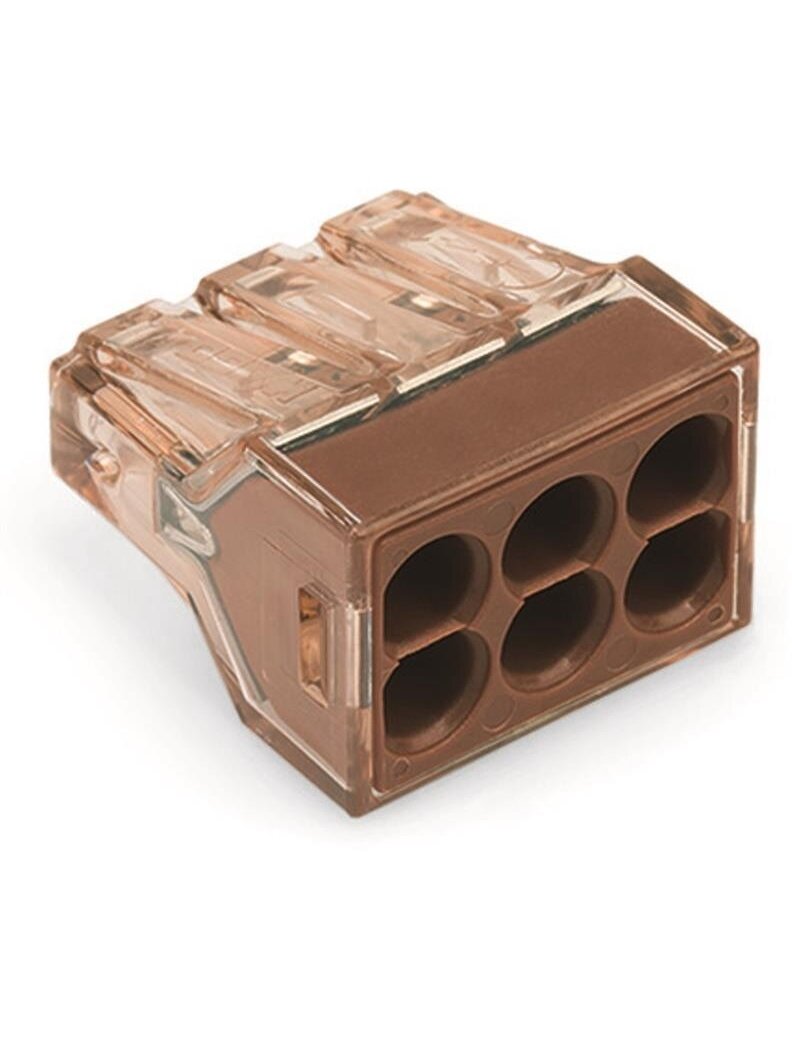 Laidų jungė Wago 773-606/5, 6 x 1,5-4 mm², 400 V, 5 vnt. 1 Laidų jungė Wago 773-606/5, 6 x 1,5-4 mm², 400 V, 5 vnt. 1