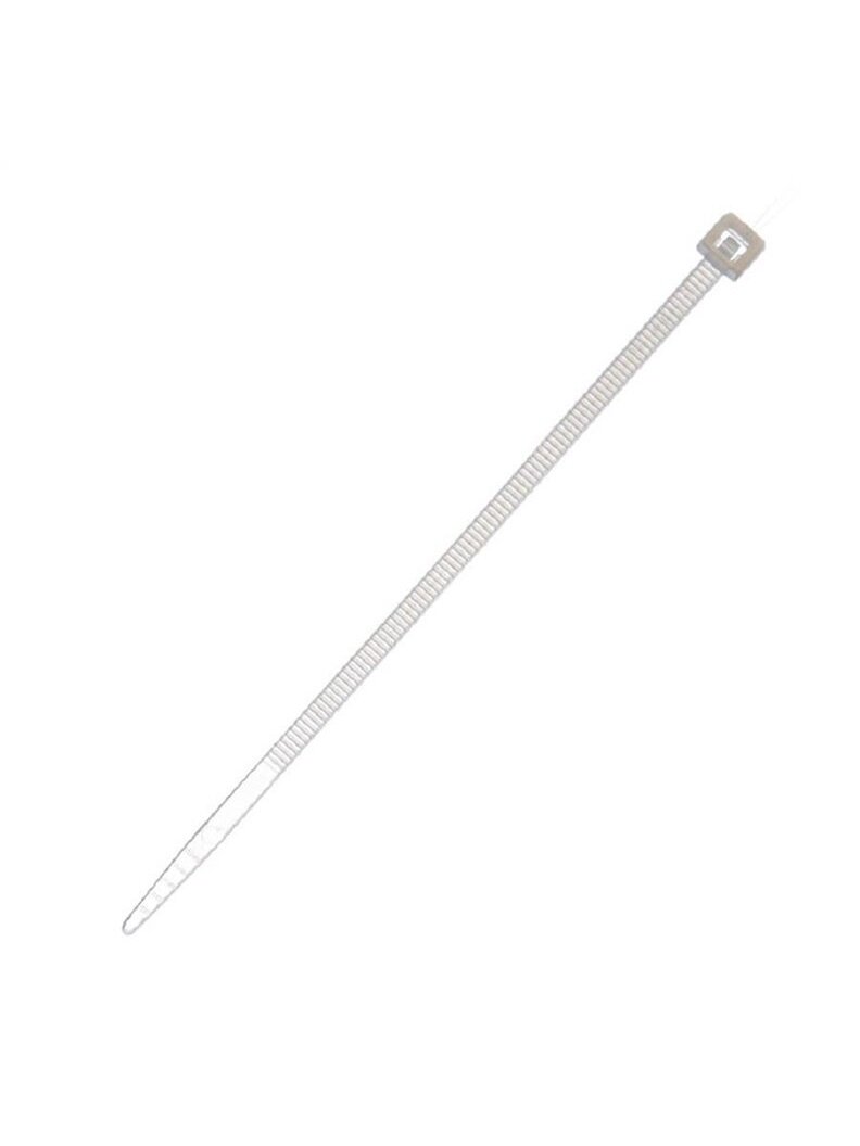 Laidų tvirtinimo dirželiai 2-LOCK, 2.5x200mm, balti, 100vnt
