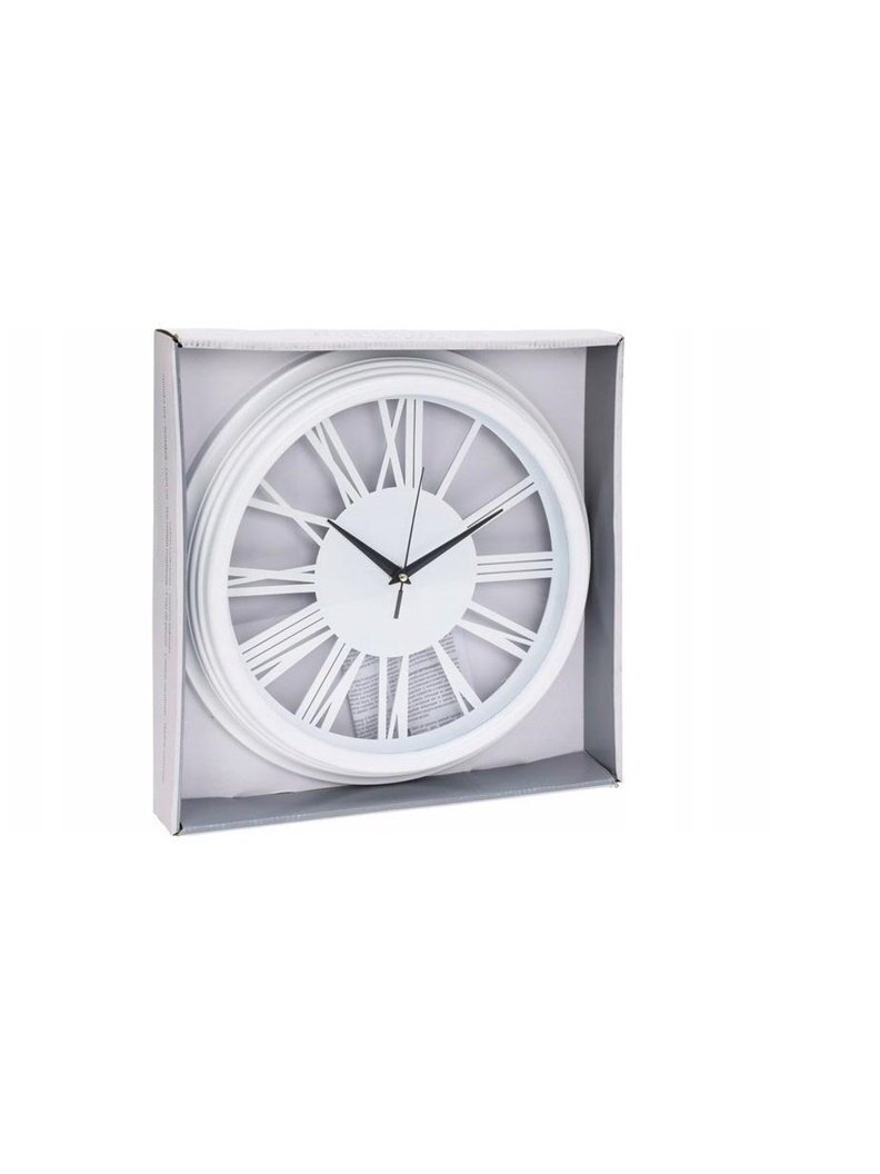 Laikrodis 837362080, balta, plastikas/stiklas, D35 cm 1 Laikrodis 837362080, balta, plastikas/stiklas, D35 cm 1