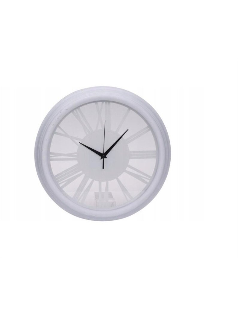 Laikrodis 837362080, balta, plastikas/stiklas, D35 cm Laikrodis 837362080, balta, plastikas/stiklas, D35 cm