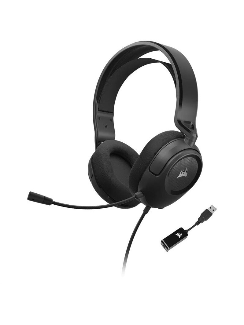 Laidinės žaidimų ausinės Corsair HS35 SURROUND v2, juodos