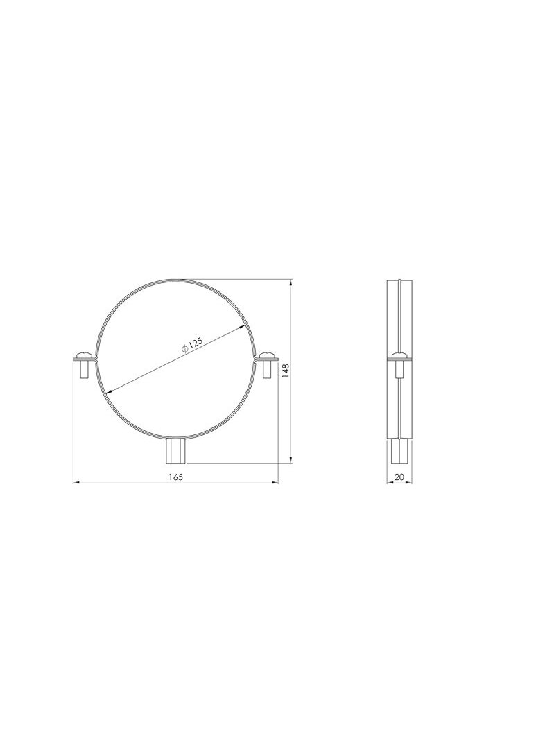 Laikiklis EUROPLAST SBO125, Ø 125 mm 1