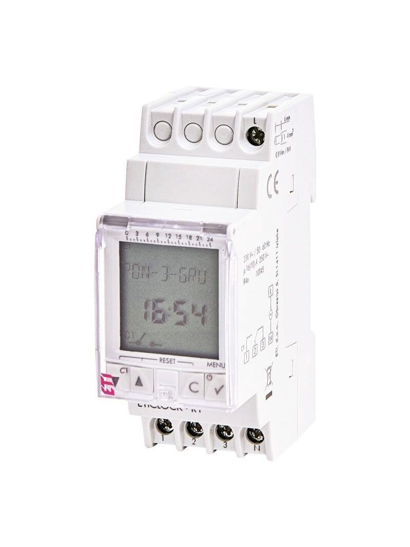 Laikmatis Eti Clock-R1, 16A 1 Laikmatis Eti Clock-R1, 16A 1
