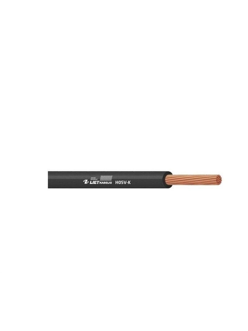 Laidas PV-3/H05V-K, 1 x 0,75 mm², juodas, 100m