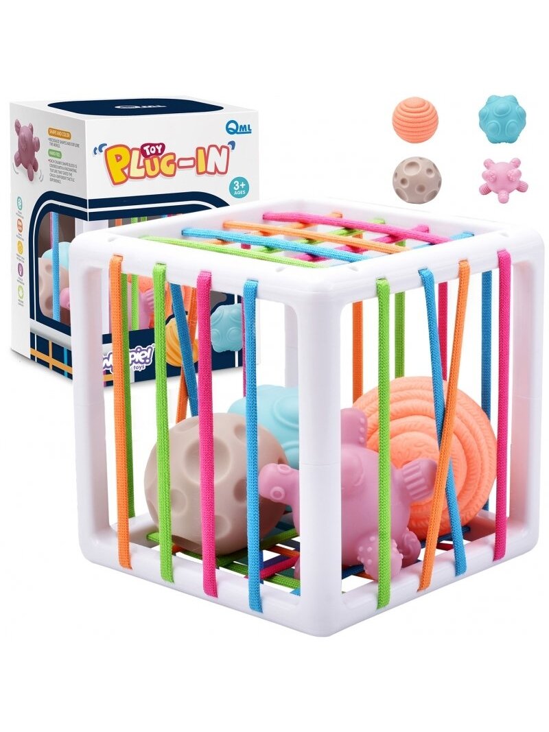 Lankstus sensorinis kubas WOOPIE Baby Sorter