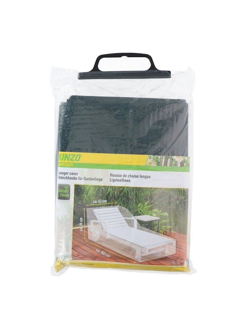 Lauko baldų uždangalas Kinzo 871125216782 žalia 202x67cm Lauko baldų uždangalas Kinzo 871125216782 žalia 202x67cm