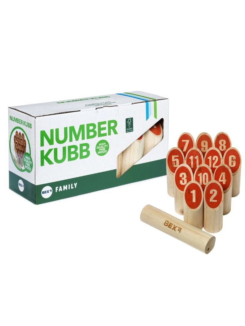 Lauko žaidimas Number Kubb