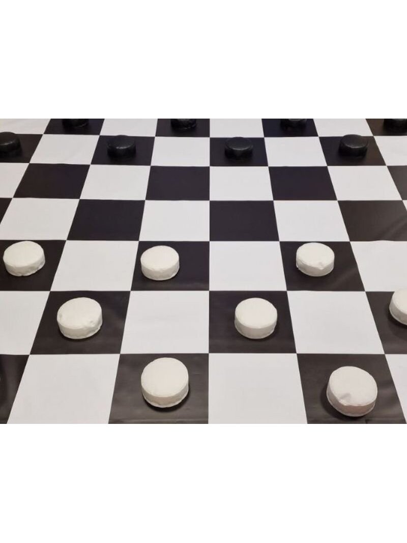 Lauko žaidimas Šaškės 2x2m Lauko žaidimas Šaškės 2x2m