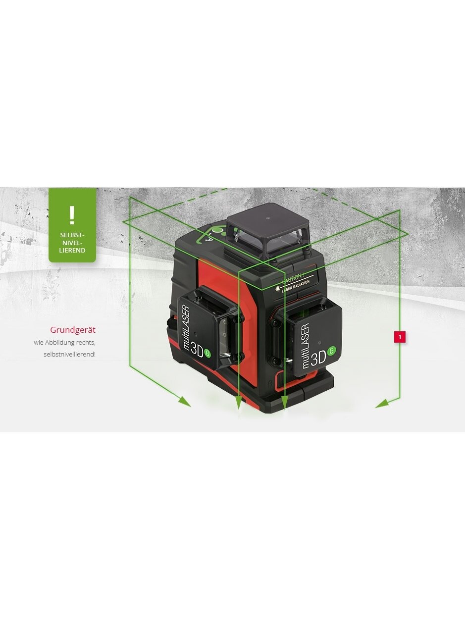 Lazerinis nivelyras BMI multiLASER 3D G 1 Lazerinis nivelyras BMI multiLASER 3D G 1