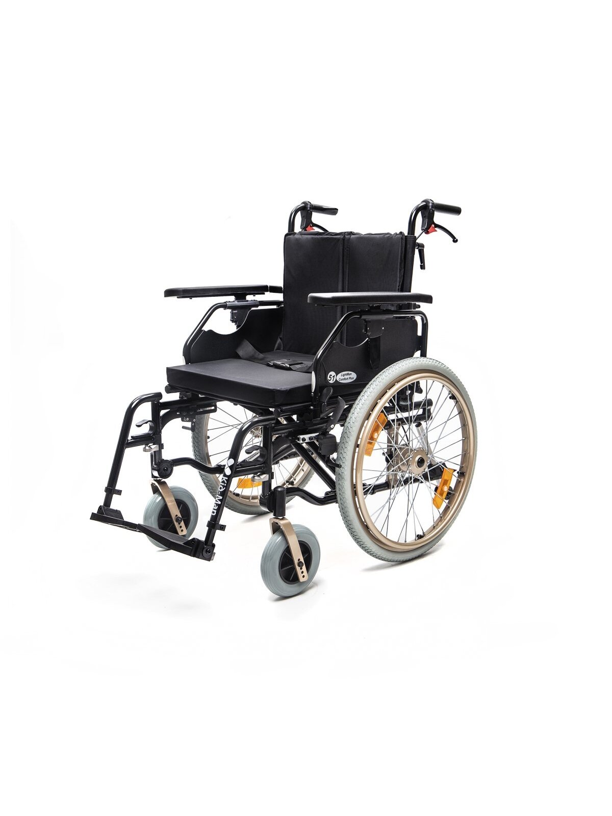 Lengvo Lydinio Neįgaliojo Vežimėlis Sunkasvoriui Lightman Comfort Plus XL