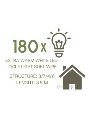 LED girlianda TRANSPARENT WW-640 2