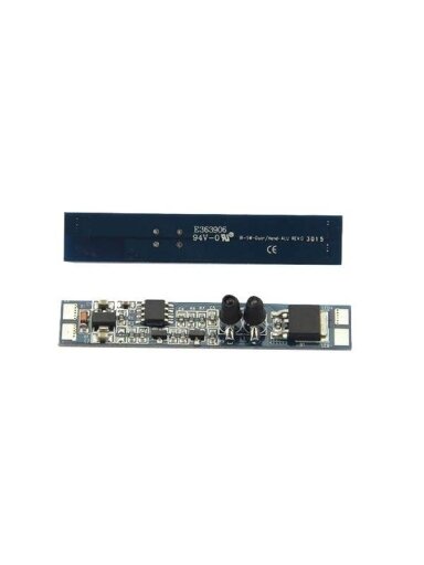 LED juostos valdiklis montuojamas į profilį PROF-DIM-IR2/BL
