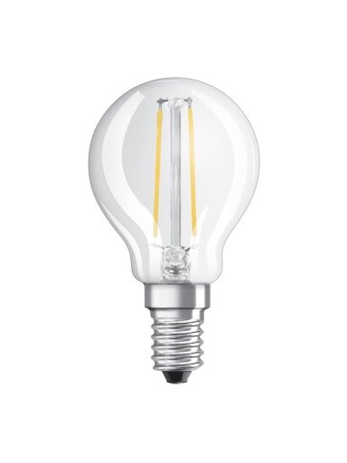LED lempa Osram P45, 4W, E14, 2700K, 470lm, 2vnt.