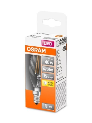 LED lemputė OSRAM, BW35, E14, 4 W, 470 lm, 2700 K
