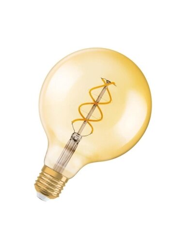 LED lemputė OSRAM, G125, E27, 4,5 W, 300 lm, 2000 K
