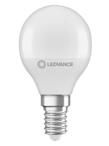 LED lemputė OSRAM, P40, šaltai balta, E14, 5 W, 470 lm