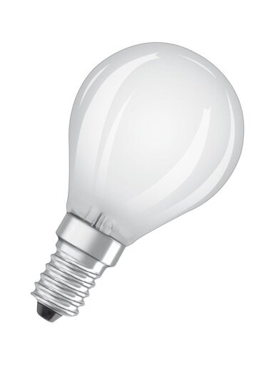 LED lemputė Osram, P45, 4W, E14, 2700K, 470lm, matinė
