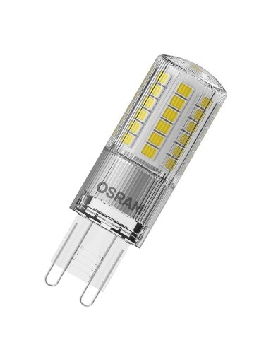 LED lemputė Osram, T18, G9, 4.8W, 2700K, 600lm, skaidri
