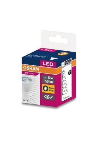 LED lemputė Osram Value PAR16 5W, GU10, 2700K, 350lm