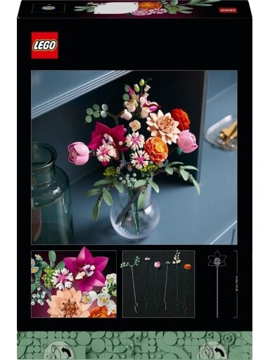 LEGO® Botanical Collection Pink Flower Bouquet, 749 vnt.