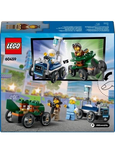 LEGO® City Aeroplane vs. Hospital Bed Race Car Pack, 70 vnt.