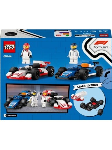 LEGO® City F1® Williams Racing & Haas F1® Race Cars, 92 vnt.
