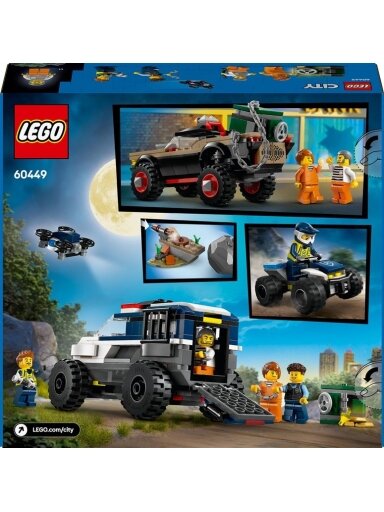 LEGO® City Off-Road Police Car Chase 60449, 467 vnt.