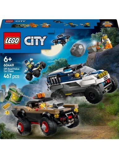 LEGO® City Off-Road Police Car Chase 60449, 467 vnt.