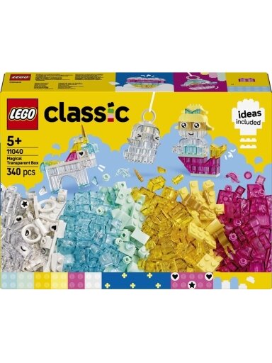 LEGO® Classic Magical Transparent Box 11040, 340 vnt.