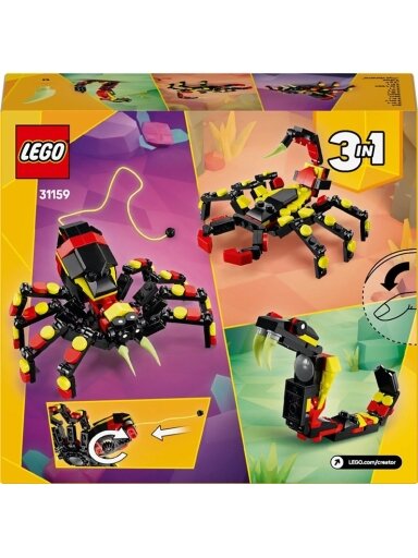 LEGO® Creator 3in1 Wild Animals: Surprising Spider, 153 vnt.