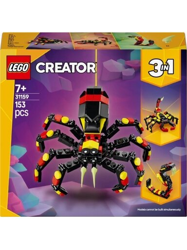 LEGO® Creator 3in1 Wild Animals: Surprising Spider, 153 vnt.