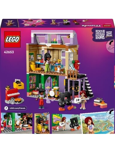 LEGO® Friends Muzikos prekių parduotuvė ir butas, 483 vnt.