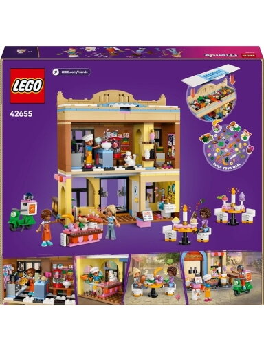 LEGO® Friends Restaurant and Cooking School 42655, 896 vnt.