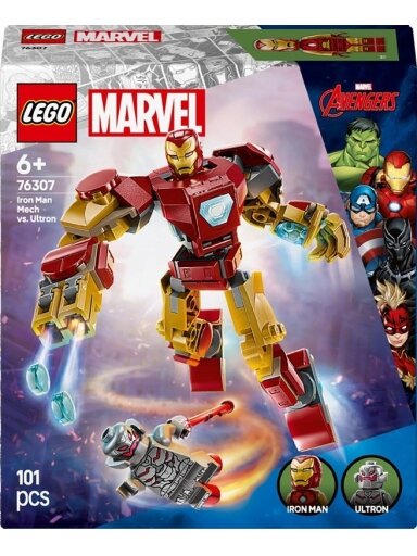LEGO® Marvel Iron Man Mech vs. Ultron, 101 vnt.