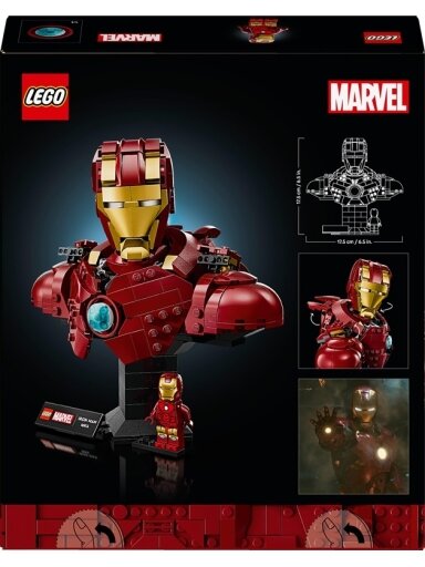 LEGO® Marvel Iron Man MK4 Bust 76327, 436 pcs