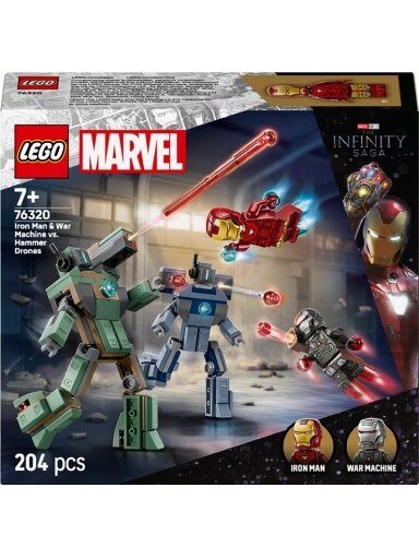 LEGO® Marvel Iron Man & War Machine vs. Hammer Drones 76320