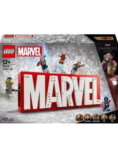 LEGO® Marvel MARVEL Logo & Minifigures, 931 vnt.