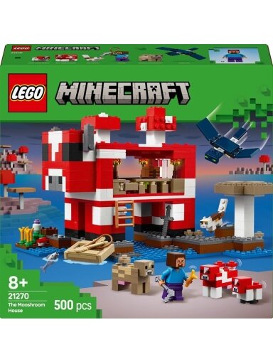 LEGO® Minecraft The Mooshroom House 21270, 500 vnt.