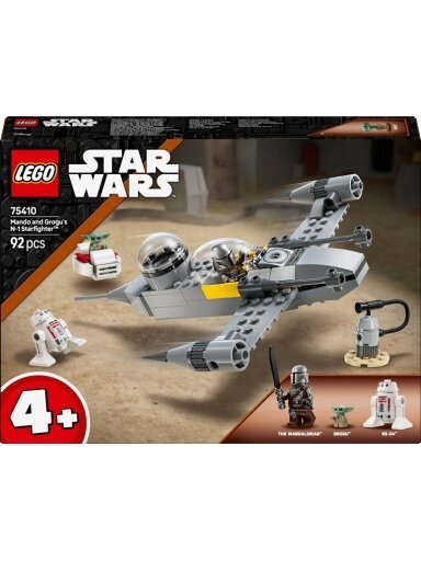 LEGO® Star Wars Mando and Grogu's N-1 Starfighter™, 92 vnt.