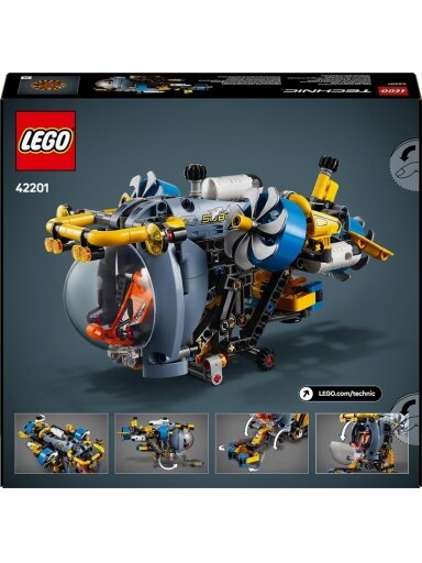 LEGO® Technic Deep-Sea Research Submarine 42201, 413 vnt.